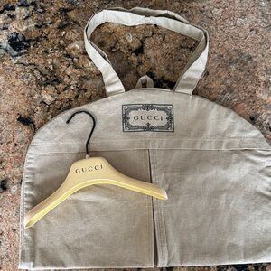 Gucci Tan Garment Bag with Hanger